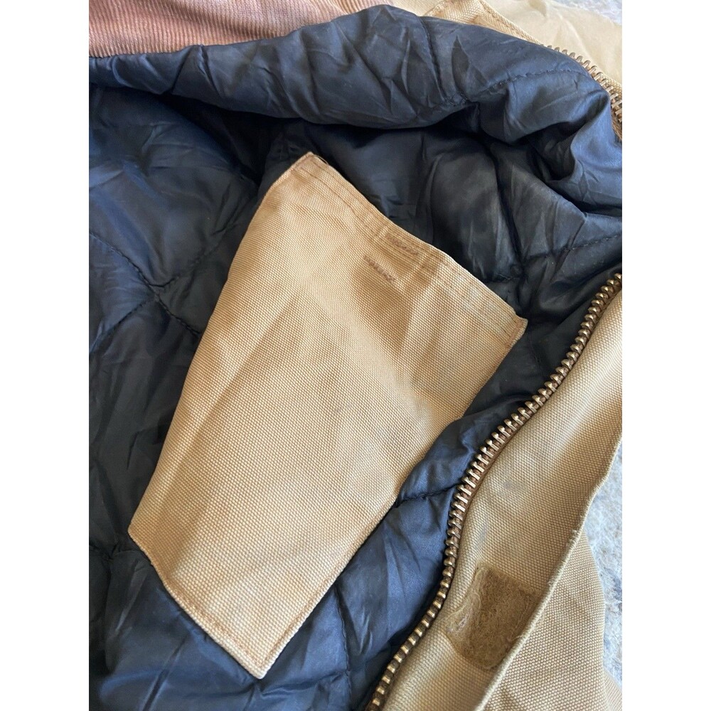 Vintage Carhartt J02 Duck Arctic Coat Size XL Brown Workwear Heavy Destroyed USA - Picture 7 of 16